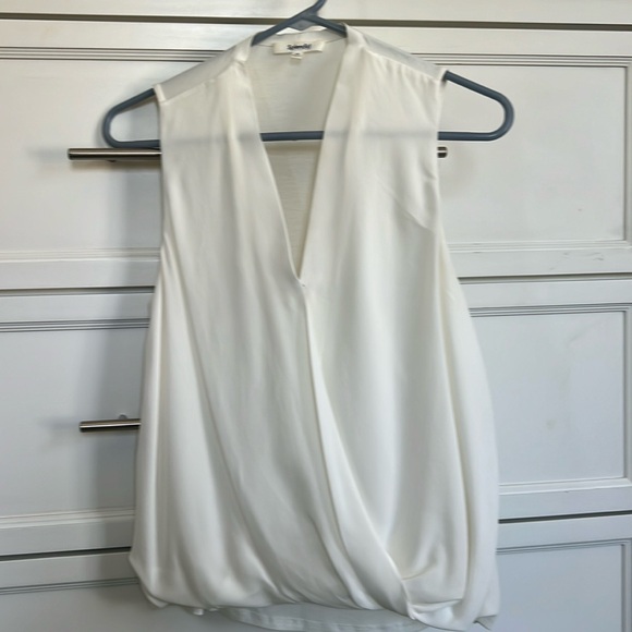 Splendid Solid Surplice Tank off white - Picture 1 of 3